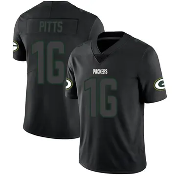 Black Impact Men's Thyrick Pitts Green Bay Packers Limited Jersey