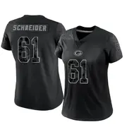 Black Women's Cole Schneider Green Bay Packers Limited Reflective Jersey