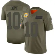 Camo Men's Jordan Love Green Bay Packers Limited 2019 Salute to Service Jersey