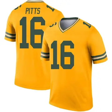 Gold Men's Thyrick Pitts Green Bay Packers Legend Inverted Jersey