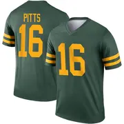 Green Youth Thyrick Pitts Green Bay Packers Legend Alternate Jersey