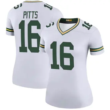 White Women's Thyrick Pitts Green Bay Packers Legend Color Rush Jersey