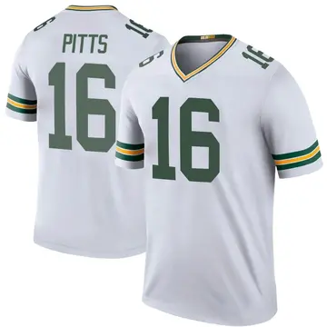 White Youth Thyrick Pitts Green Bay Packers Legend Color Rush Jersey